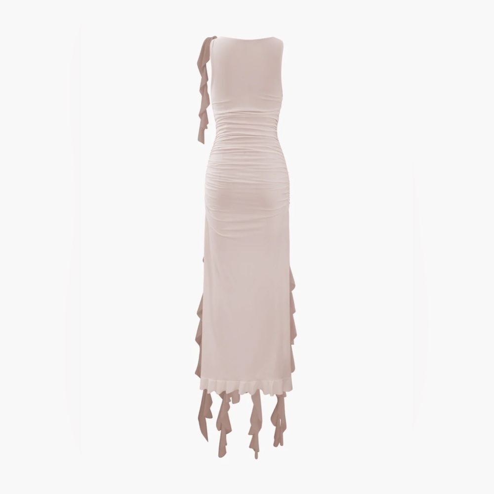 Micas Ruffled Hem Slit Maxi Dress medium - Picture 2 of 2